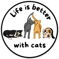 Cat Magnets- 5 designs