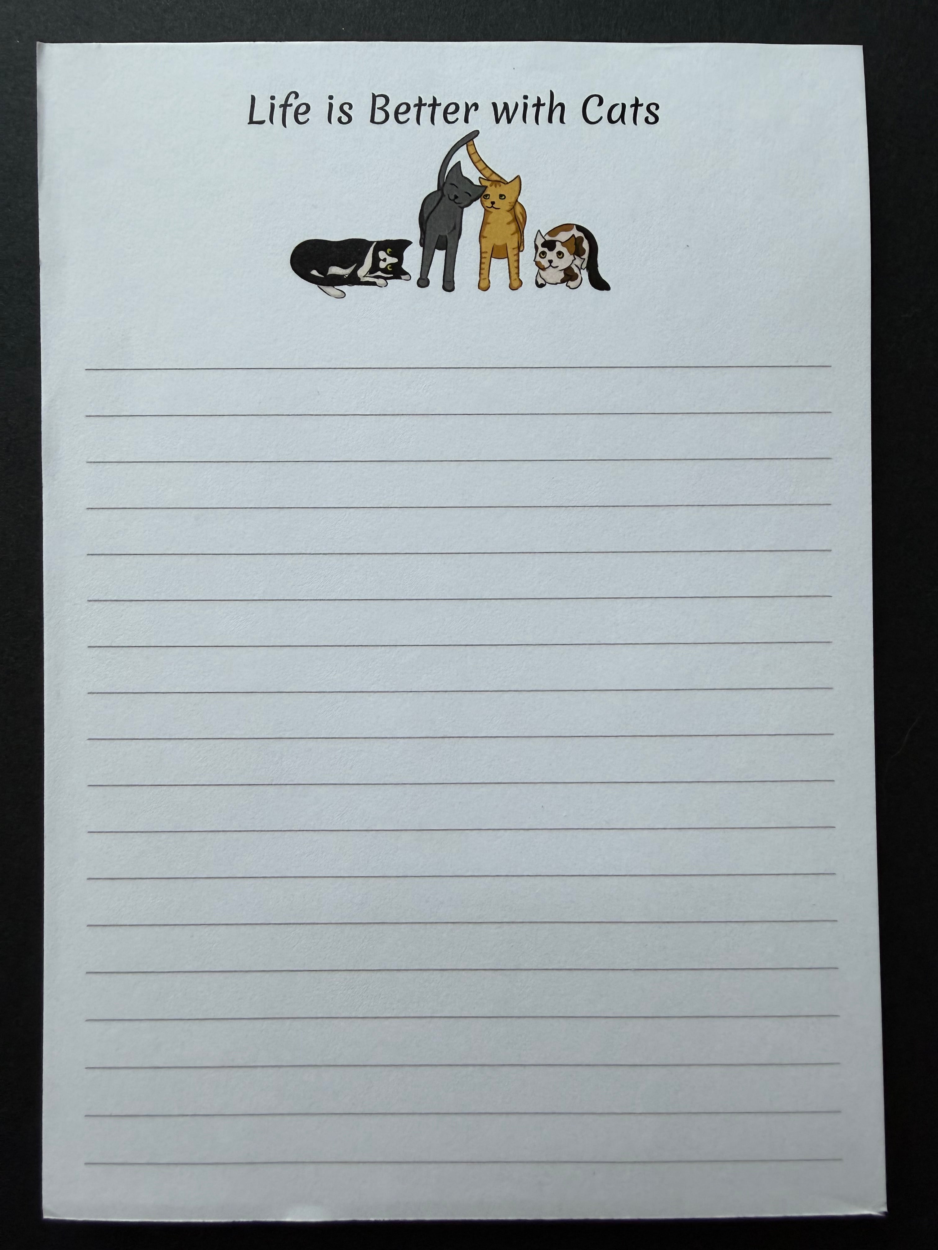 Life is Better with Cats Notepad
