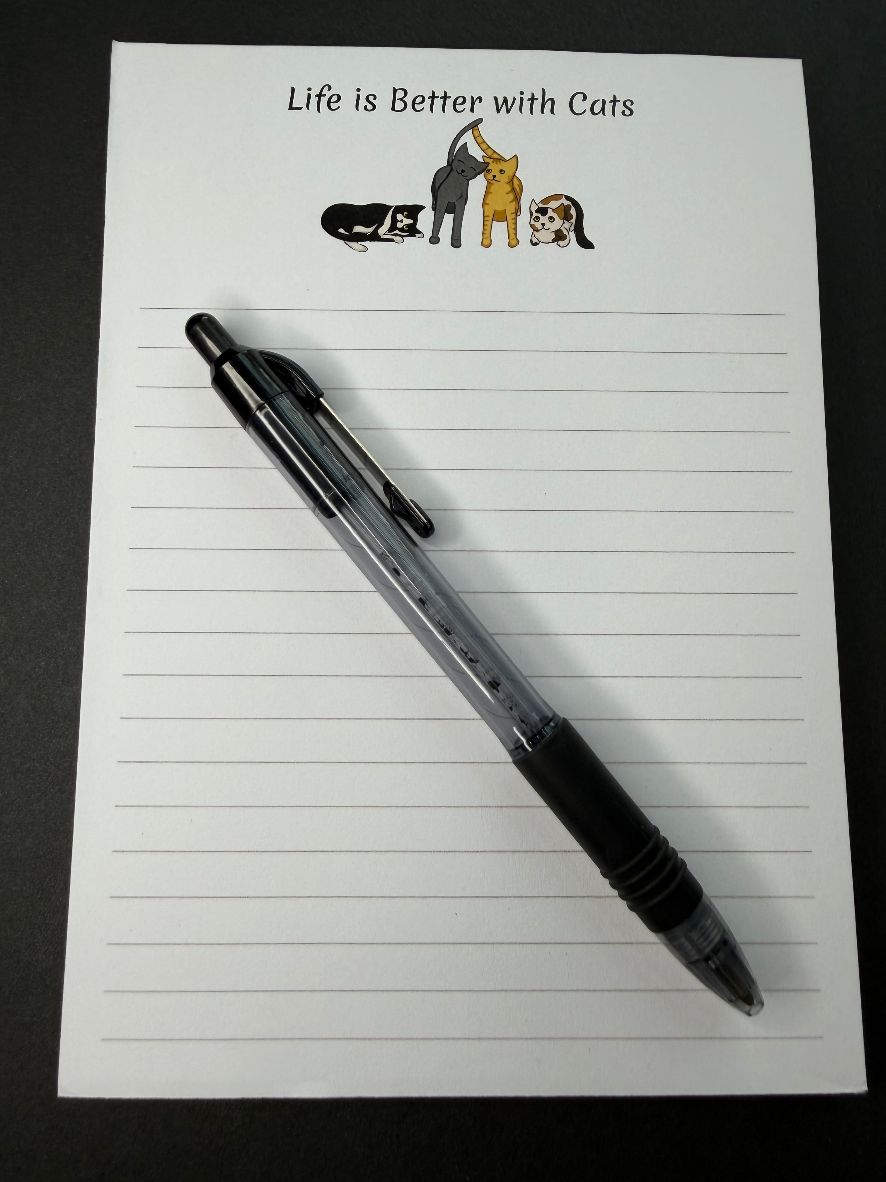 Cat Notepads- 10 different designs